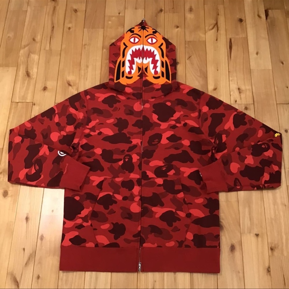 Authentic tiger bape hoodie